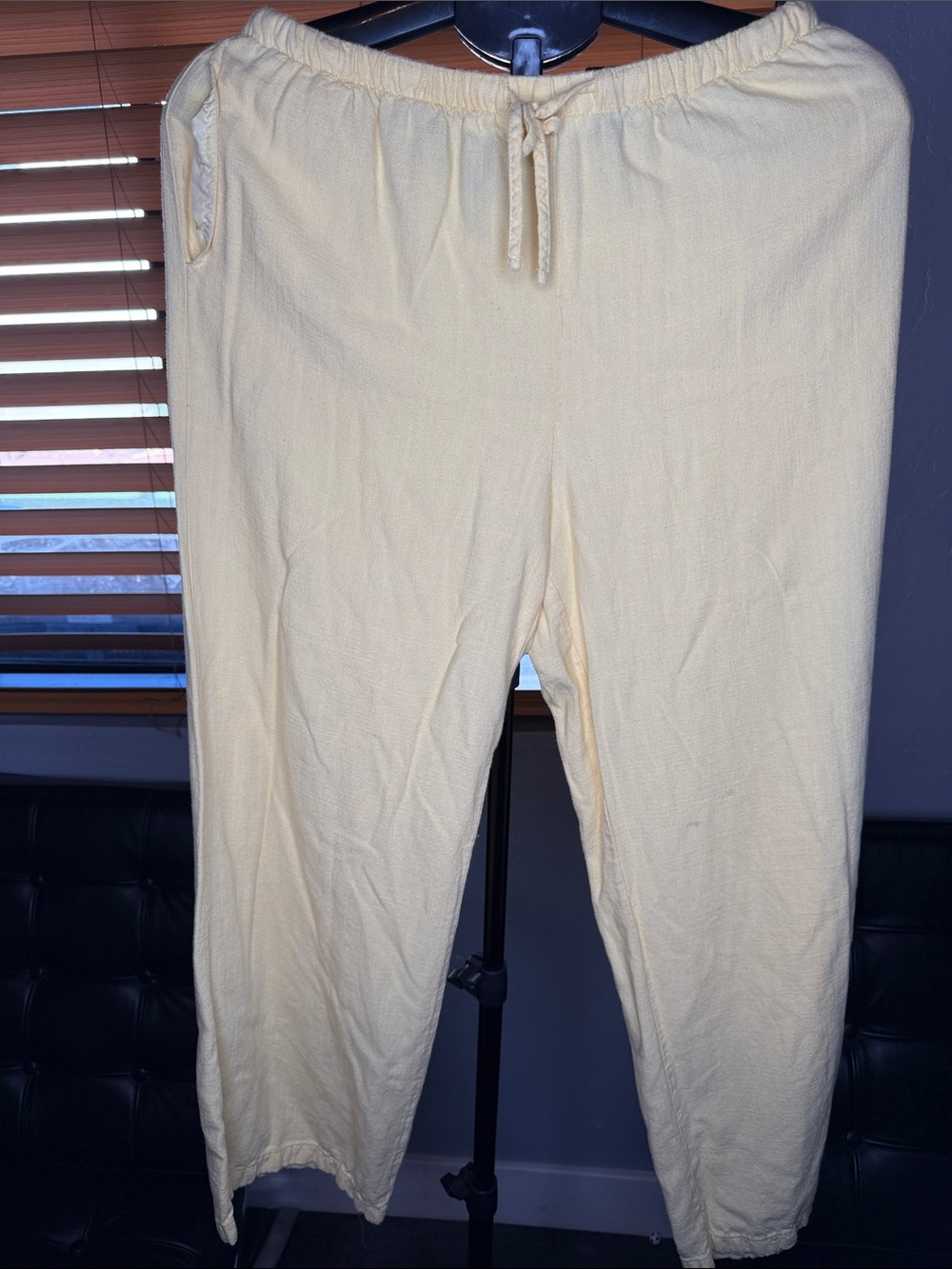 Women's yellow Elastic Waist Lounge Pants